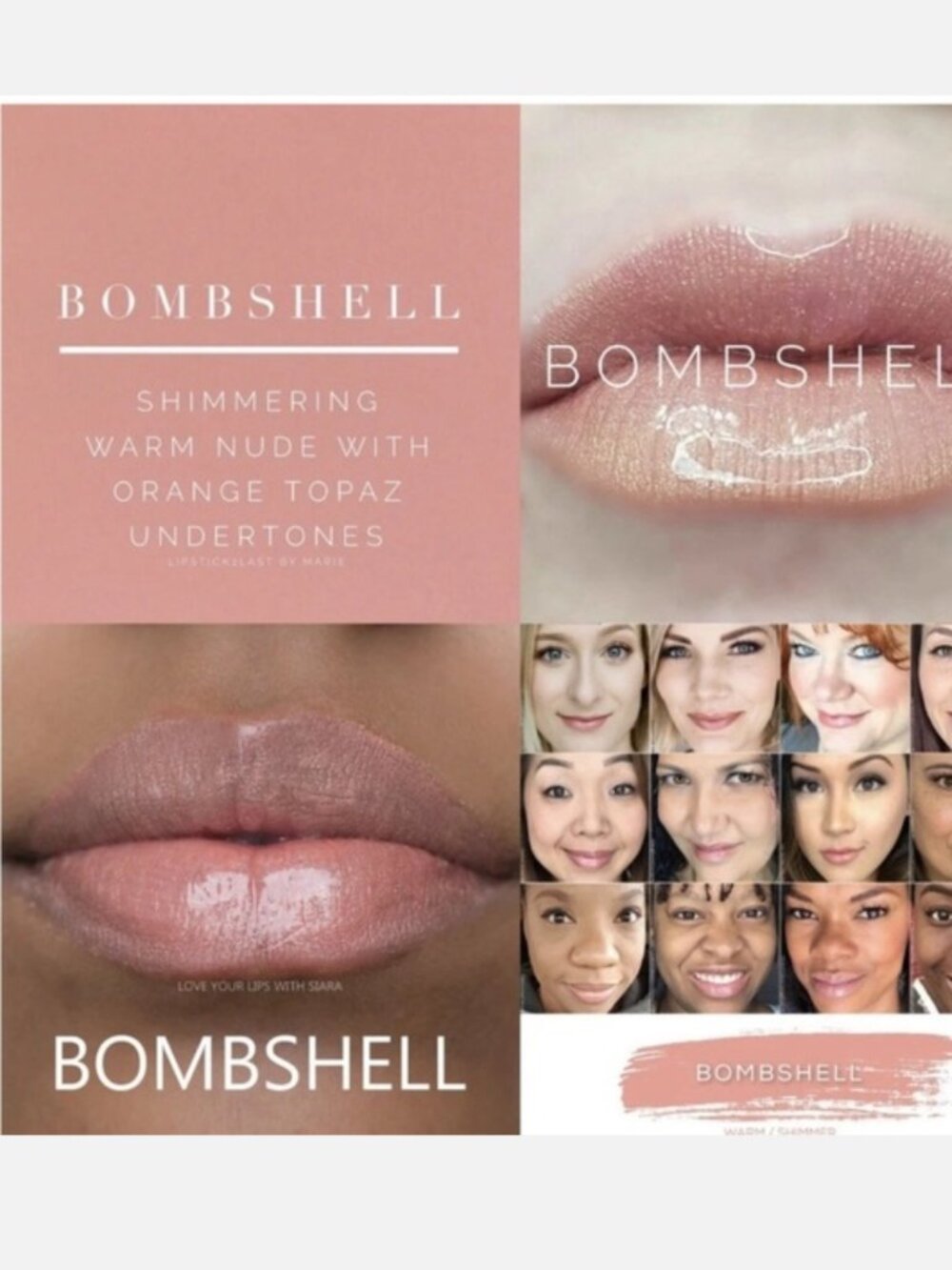 LipSense Lip Stain – Long Lasting Smudge-Proof Color Bomshell